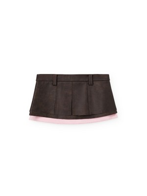 VAHUE-leather_skirt_Choco_front